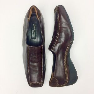 Paul Green Munchen Brown Leather Driving Loafer